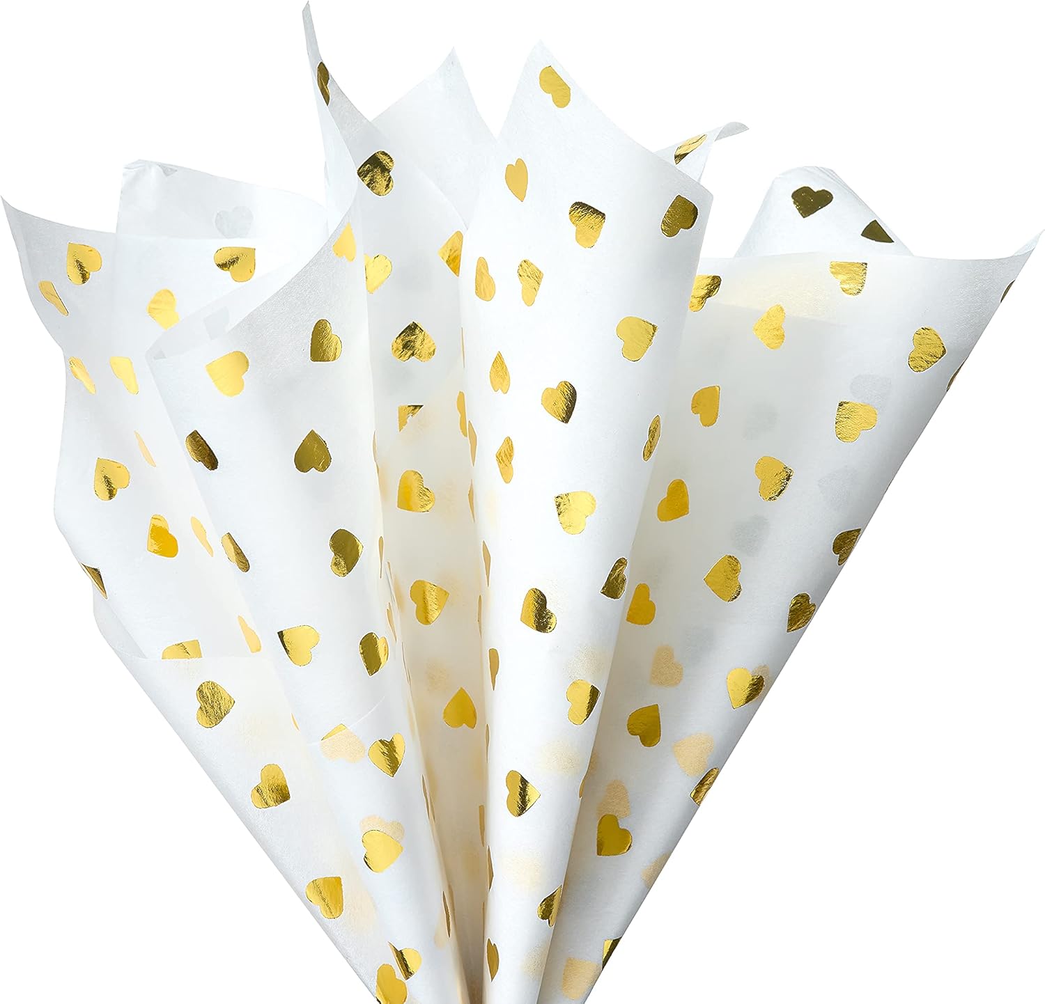 Papyrus Gold Foil Hearts Tissue Paper for Gifts, Decorations, Crafts, DIY and More (4-Sheets) : Everything Else