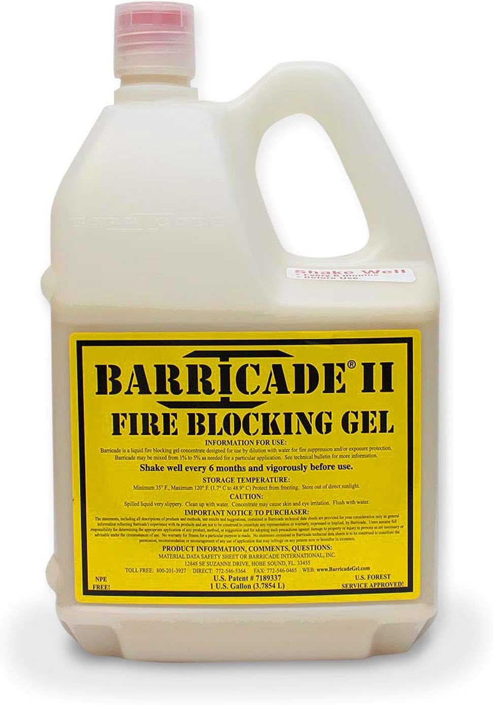 Barricade Fire Gel - Thermal-Protective Coating Provides Dead-Stop Fire Protection on Everything It Coats (1-Gallon)