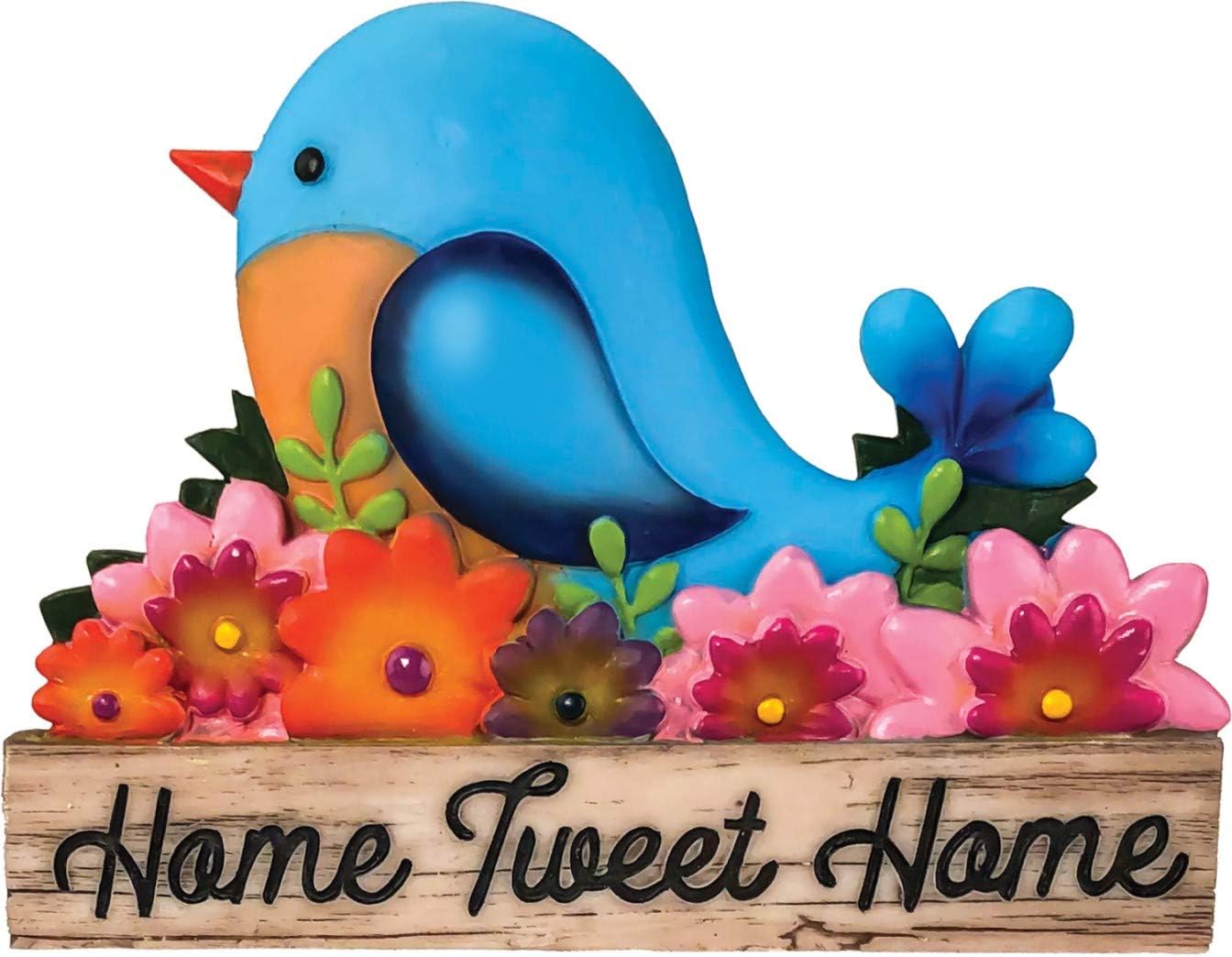 Spoontiques - Home Tweet Home Garden Stake - Garden Décor - Decorative Stake for Lawn and Yard - Multicolored
