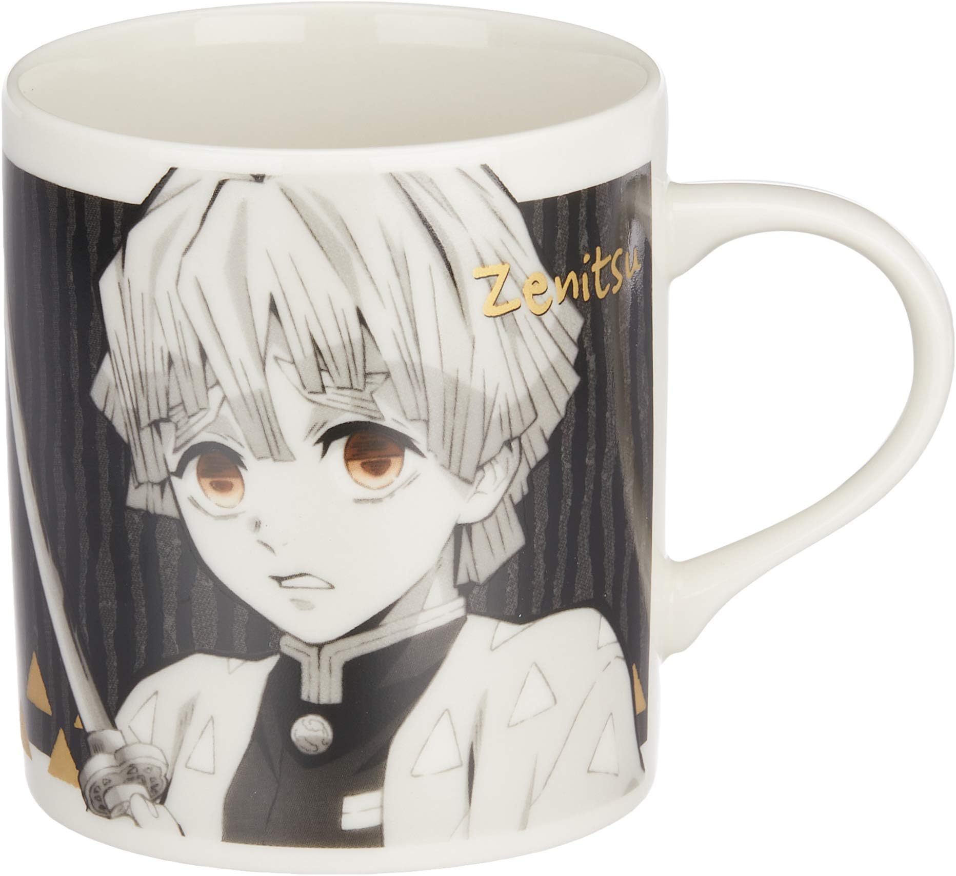 金正陶器(Kaneshotouki) Demon Slayer 073113 Zenitsu Agatsuma Mug, Monochrome