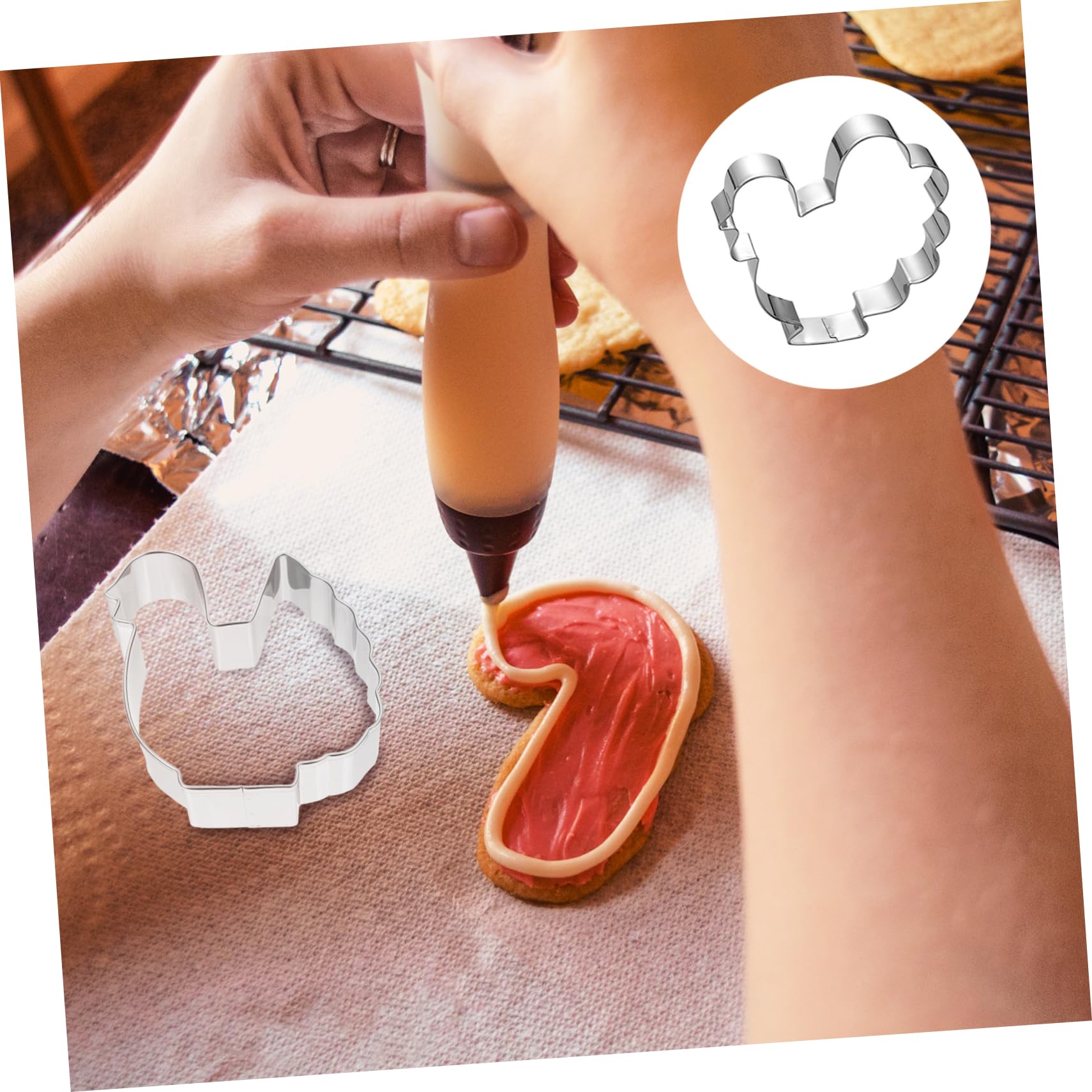 LIFKOME Lot De 3 Emporte-pièces En Acier Inoxydable Pour Biscuits Robustes Non Faciles À Nettoyer Pour La Pâtisserie 6 Pièces X 3