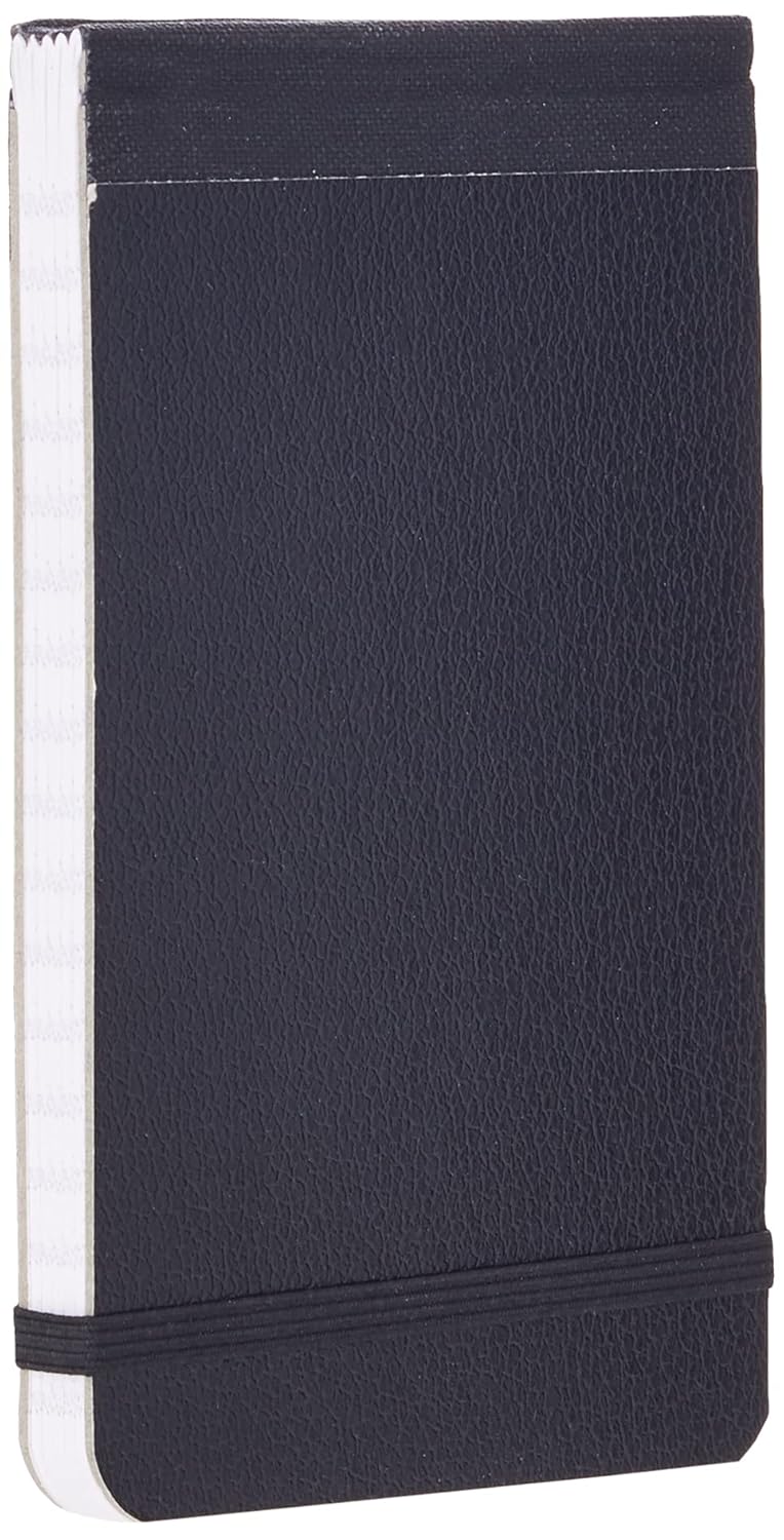 Silvine Elasticated Pocket Notebook with 80 Pages and Durable Stiff Board Covers