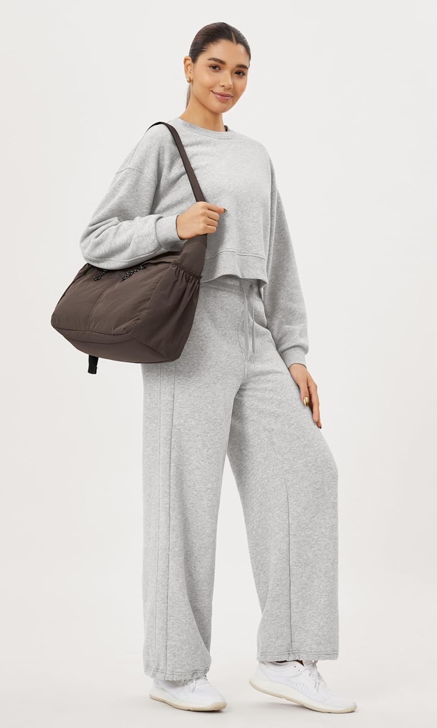 ODODOS 20L Crossbody Tote Bag Large Capacity Lightweight Hobo Shoulder Sling Bags for Gym Shopping Beach Travel - Image 3