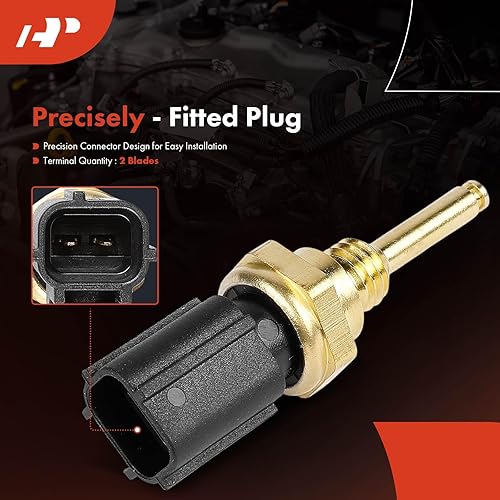 Miniatura 3 de A-Premium Sensor de temperatura del refrigerante del motor 2 cuchillas compatible con Ford, Lincoln, Mercury, se adapta a F-150, F-250 Super Duty,