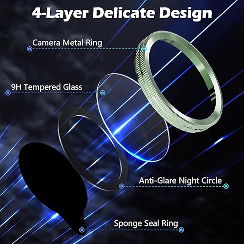 Miniatura 3 de Protector de lente de cámara para iPhone 15 - iPhone 15 Plus, diseño de lente novedoso cubierta de decoración individual, patrón de lente de cámaras