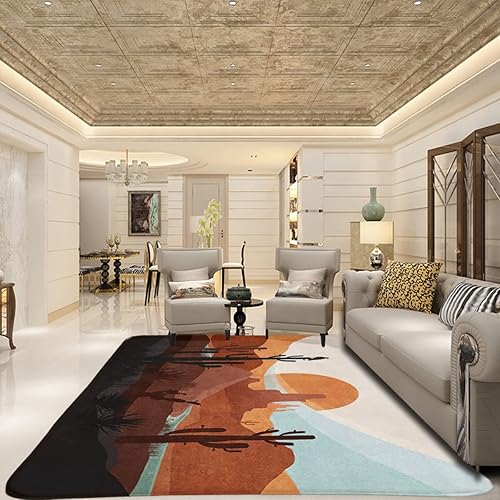 Miniatura 3 de Alfombras rústicas del desierto occidental, alfombras de área bohemias, antideslizantes, alfombra de pasillo, alfombra de pasillo, decoración del