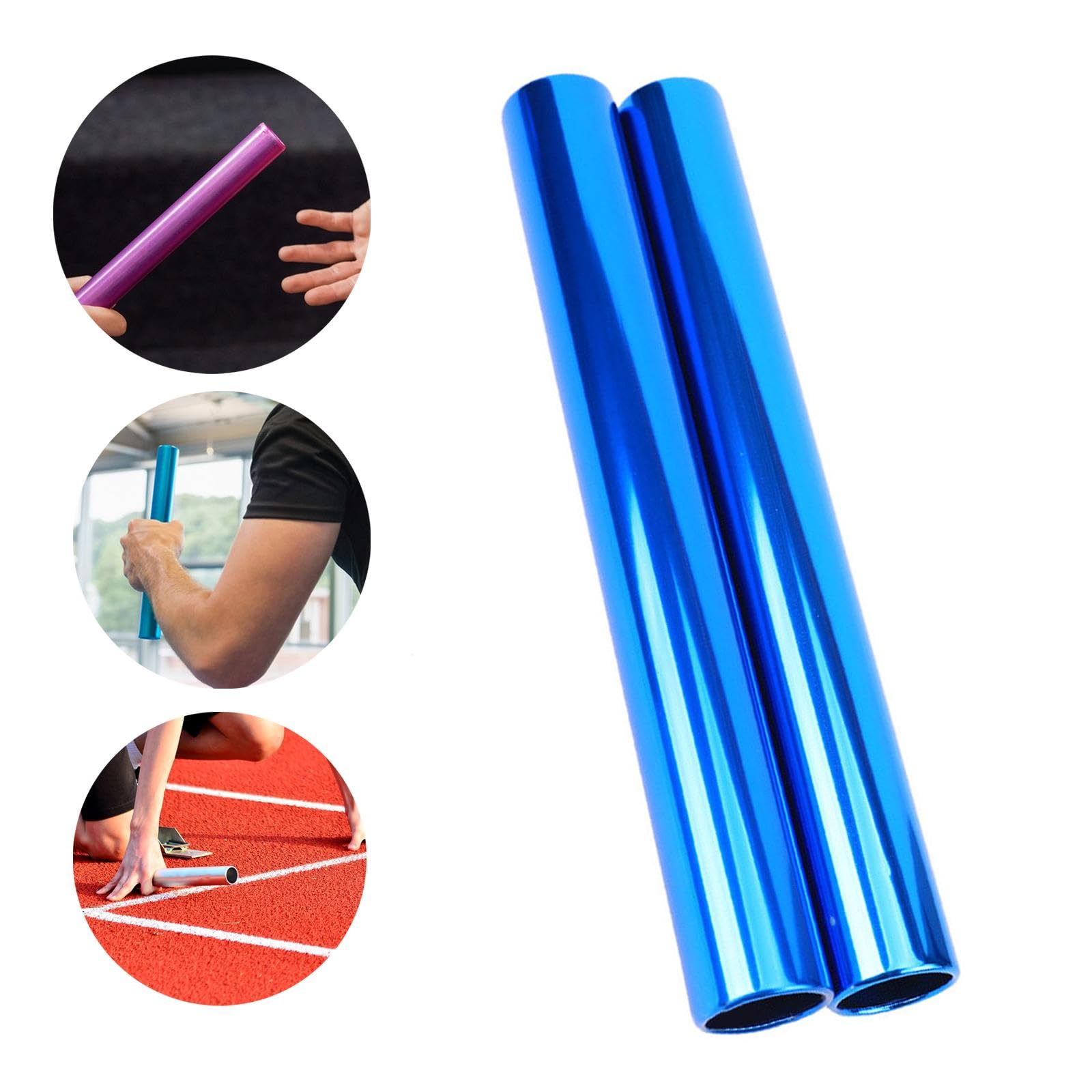 2 Palos de de Aleación de Aluminio, Herramientas Deportivas, 29 Cm de Longitud, Resistentes, Reutilizables, para Práctica de Carreras Y Entren