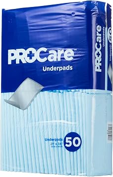ProCare Underpad 21 X 34 Inch Disposable Fluff Light Absorbency, CRF-150 - Case of 150