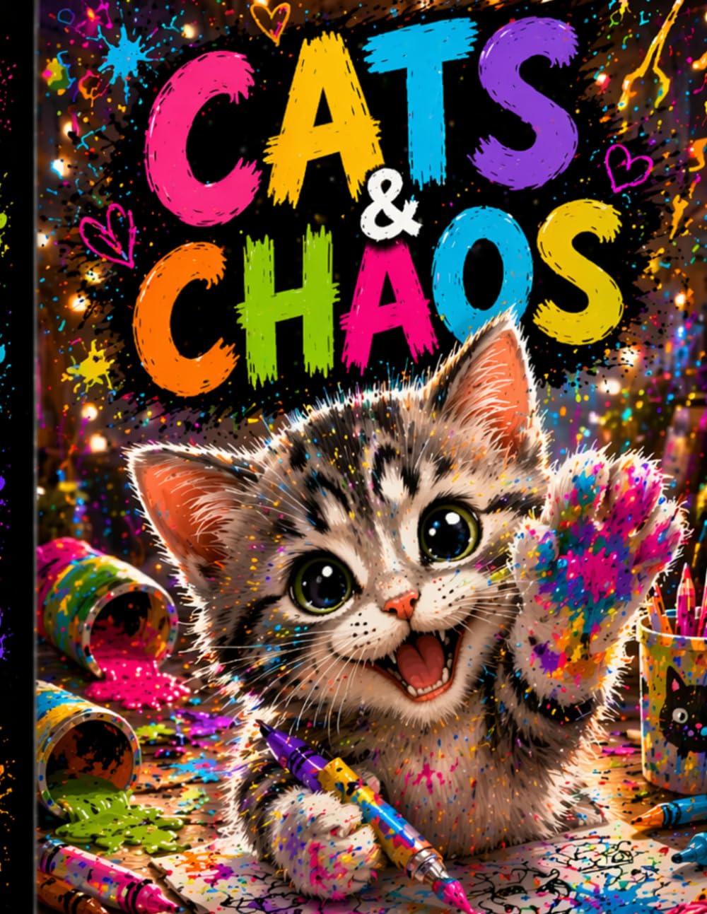 Cats & Chaos: A Naughty Kitten Coloring Book