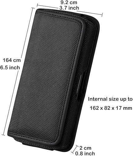 Miniatura 3 de Funda para teléfono de cintura para Motorola E 2020  E6s  G Power  G8 StylusMoto P40 Power  P40 PlayOne ActionOne Vision Funda de nailon con clip de