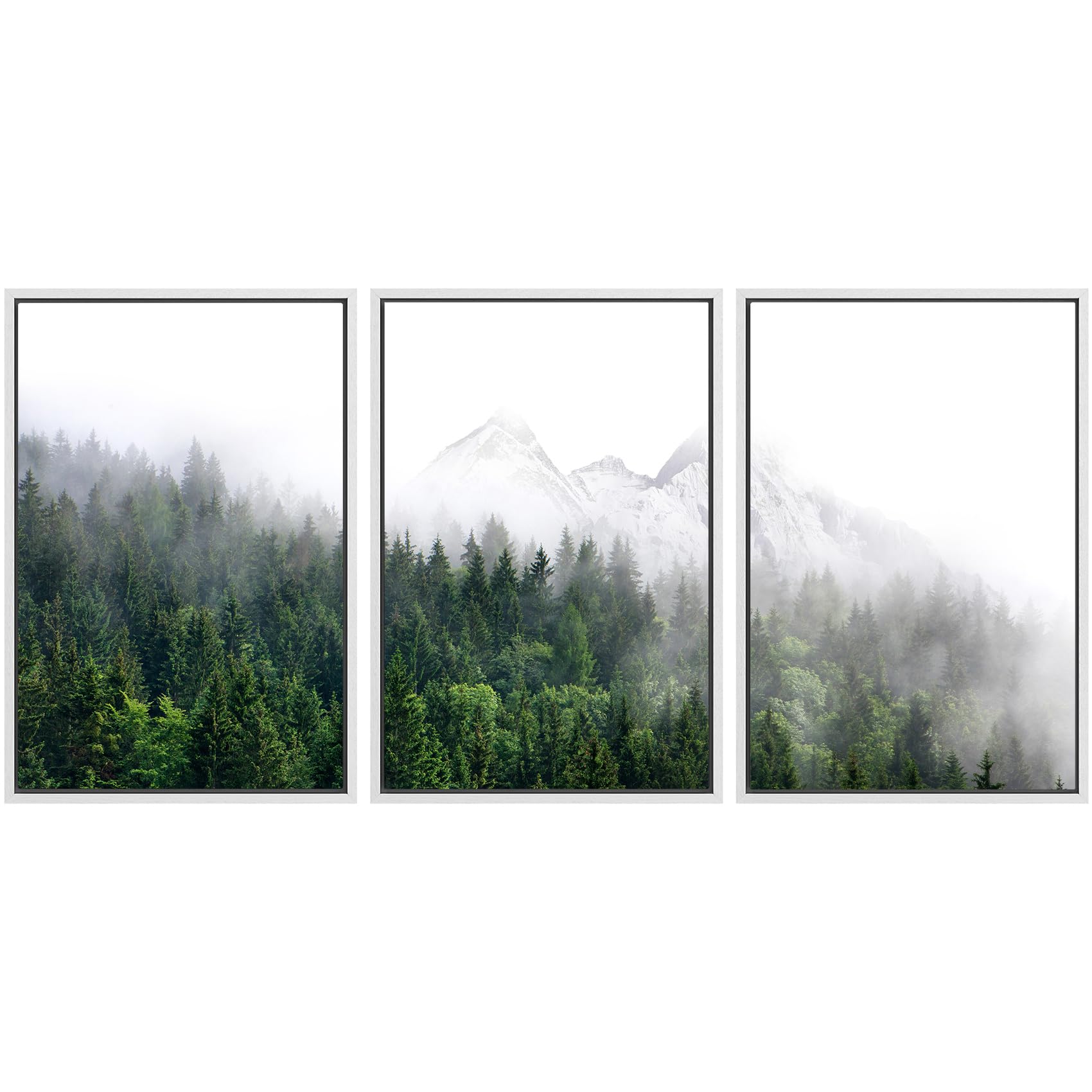 SIGNWIN Framed Canvas Print Wall Art Set Coastal Serenity Abstract Seaside Illustrations Modern Art Decorative Rustic Calm/Zen for Living Room, Bedroom, Office - 24"x36"x3 Natural — view 111