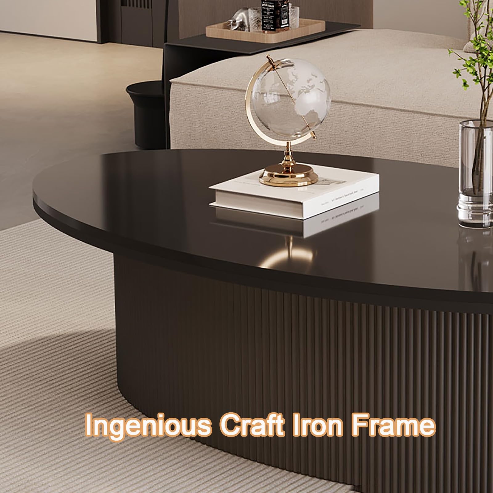 モダンオーバルセンターテーブル センターテーブル ガラステーブル オーバル 無垢 木製 おしゃれ