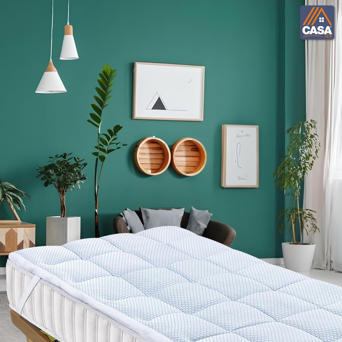 Topper Reversibile Estate/Inverno 90x200cm - Lato Cotone Fresco, Lato Peluche Caldo, 500gr Imbottitura - Foto 7