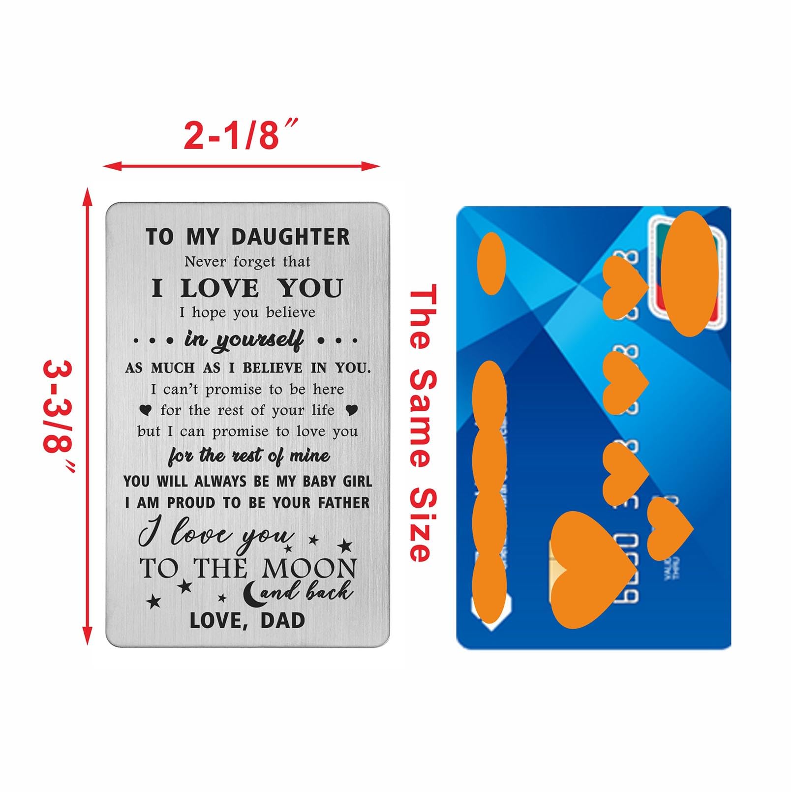 LGQDYMZ Daughter Gift from Dad, Unique Gifts for Daughters on Mother's Day, Graduation, Thanksgiving, Daughter from Dad - Image 2