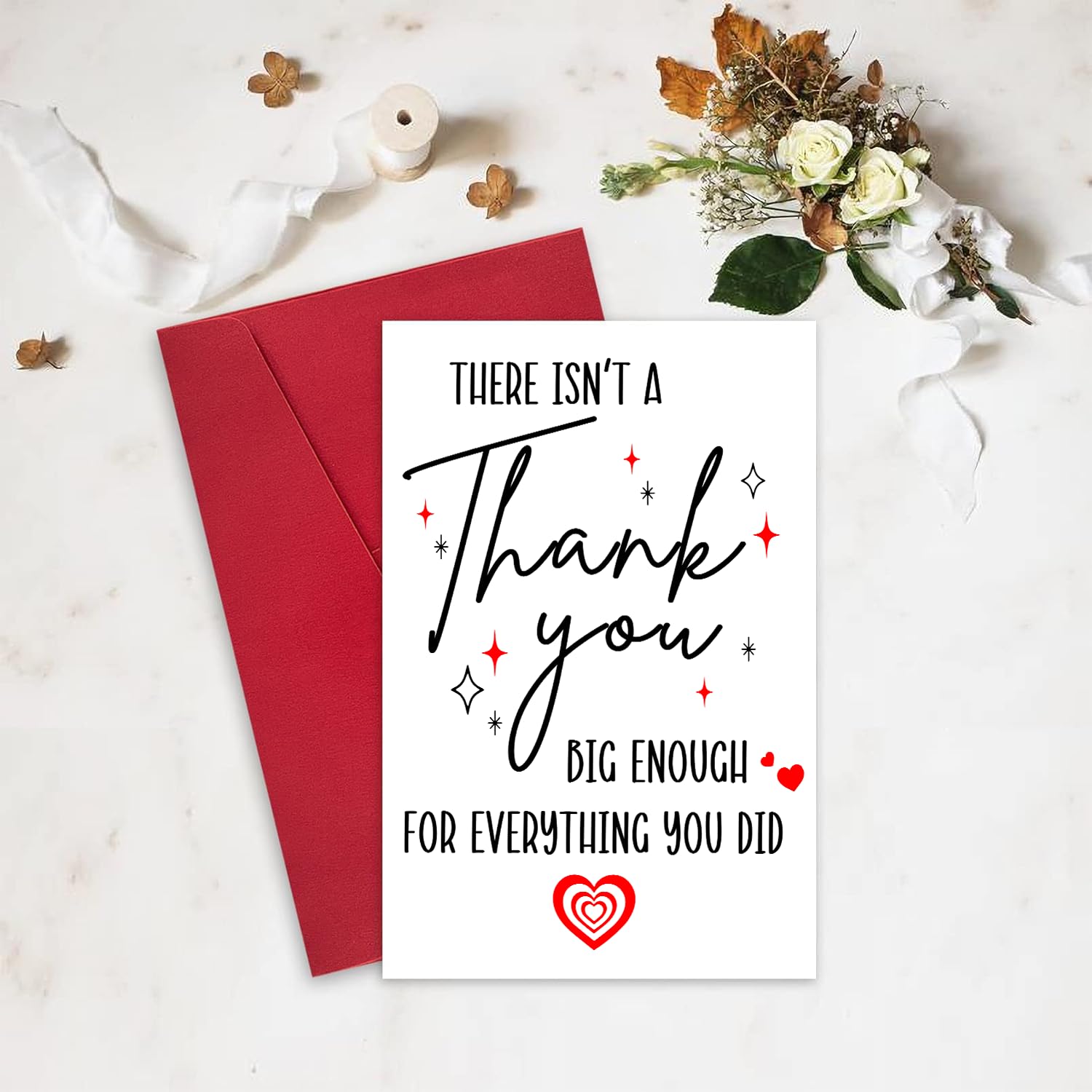 Lustige Dankeskarte „There Isn't A Thank You Big Enough“ – Humorvolle Wertschätzung Für Frauen & Männer