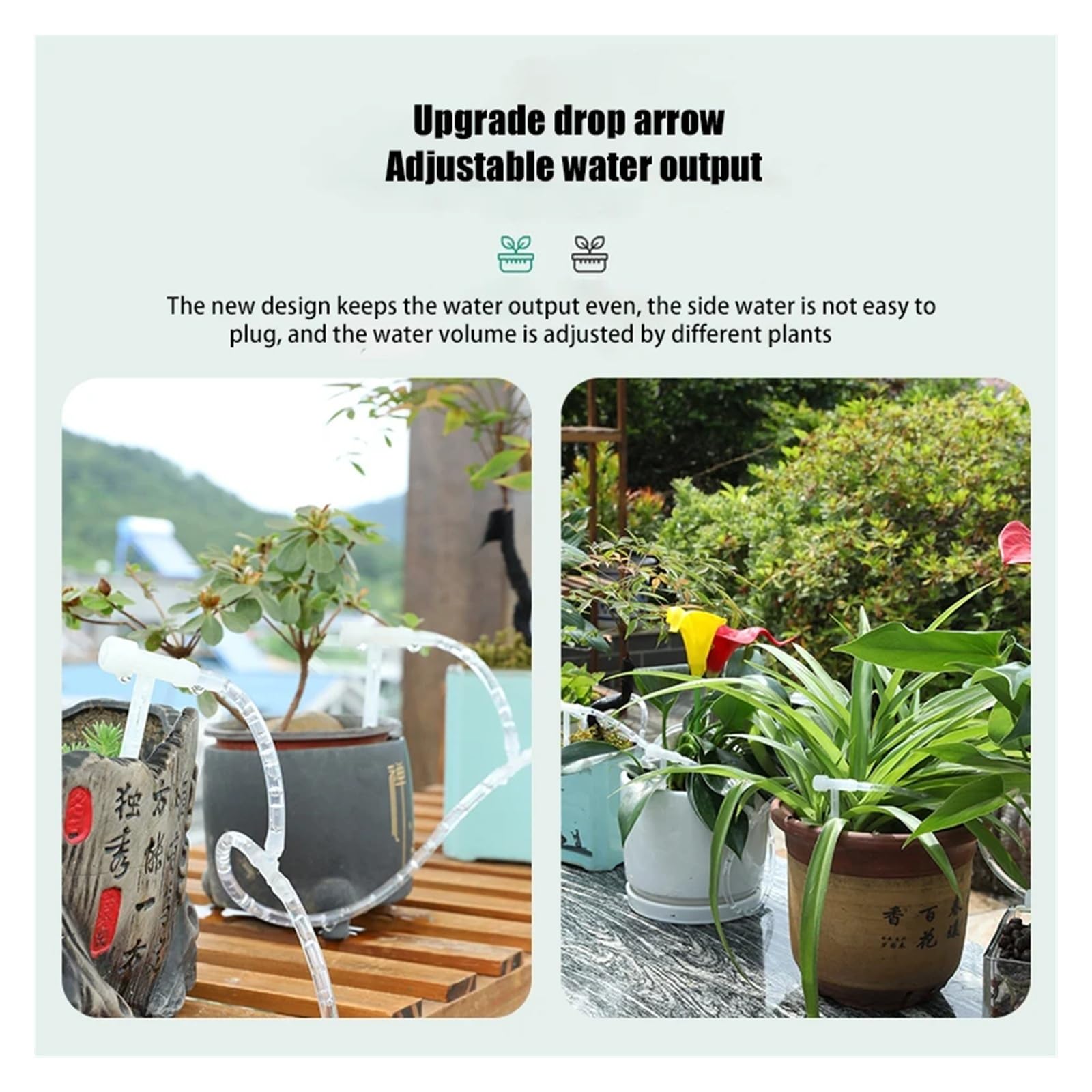 Kit de riego por goteo con válvula ajustable for jardín, dispositivo de riego de plantas en maceta, manguera de 4/7mm, ahorro de riego, microgotero for invernadero(10 m 10 regulator)