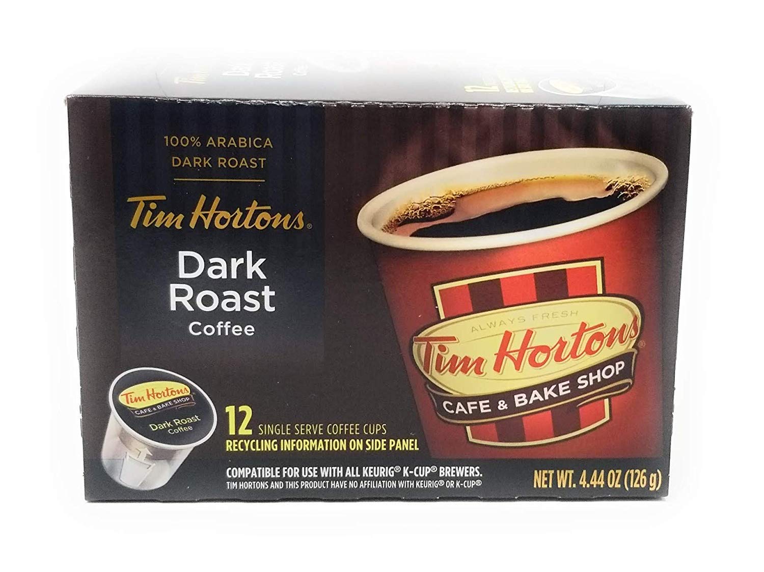 Tim Hortons Dark Roast K Cup Coffee 12 