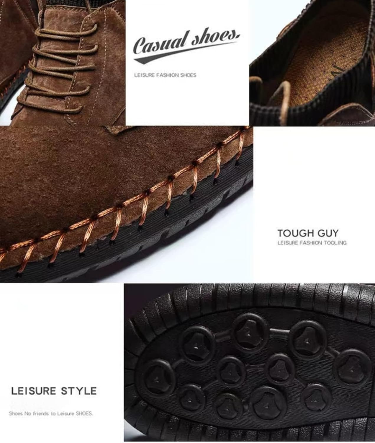 Mocassins masculinos vintage costurados à mão com cadarço no meio, bota social Chukka com cadarço, botas de motocicleta, botas casuais de couro no tornozelo em promoção! Veja a oferta e mais achadinhos de Botas & Coturnos Masculinos 4 Hoje é o melhor dia para comprar Mocassins masculinos vintage costurados à mão com cadarço no meio, bota social Chukka com cadarço, botas de motocicleta, botas casuais de couro no tornozelo com aquele preço maroto! Promoção! Aproveite a oferta! 4