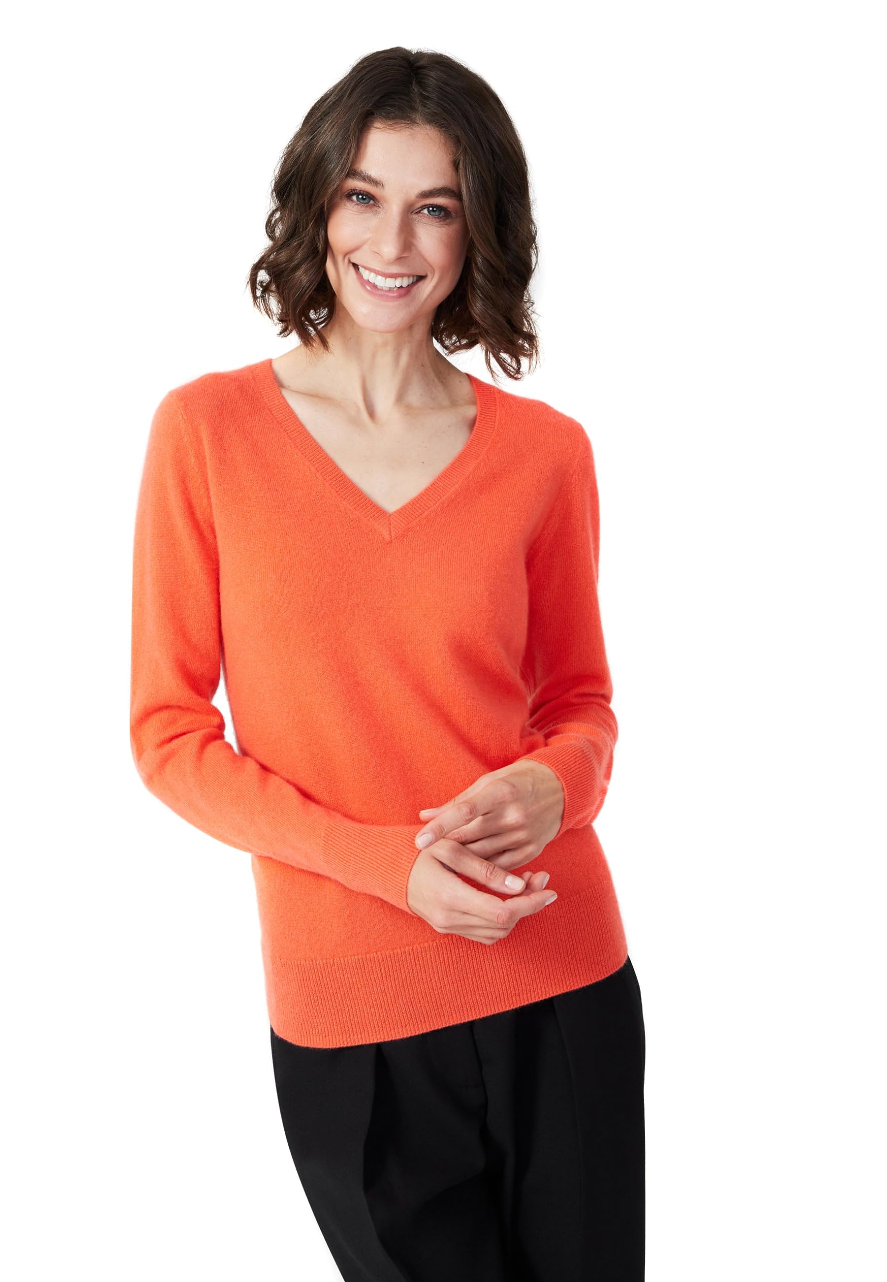 100 Pure Cashmere V-Neck Womens Sweater