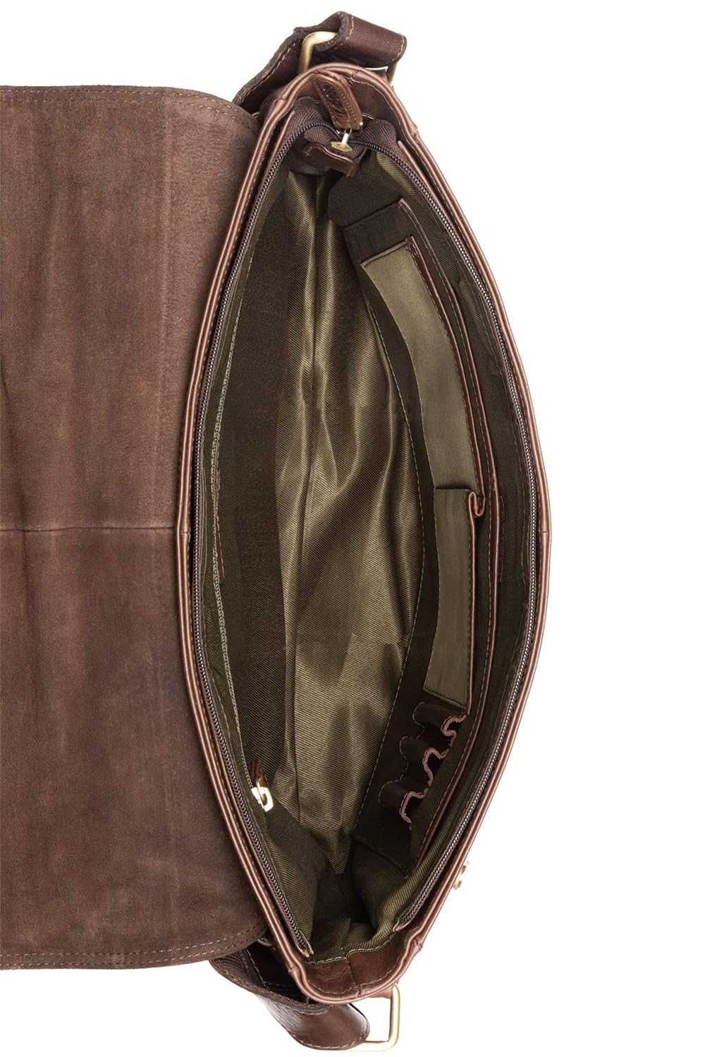 Leabags Oxford Laptoptasche Leder Herren Damen Echtleder Mocha – Bild 6