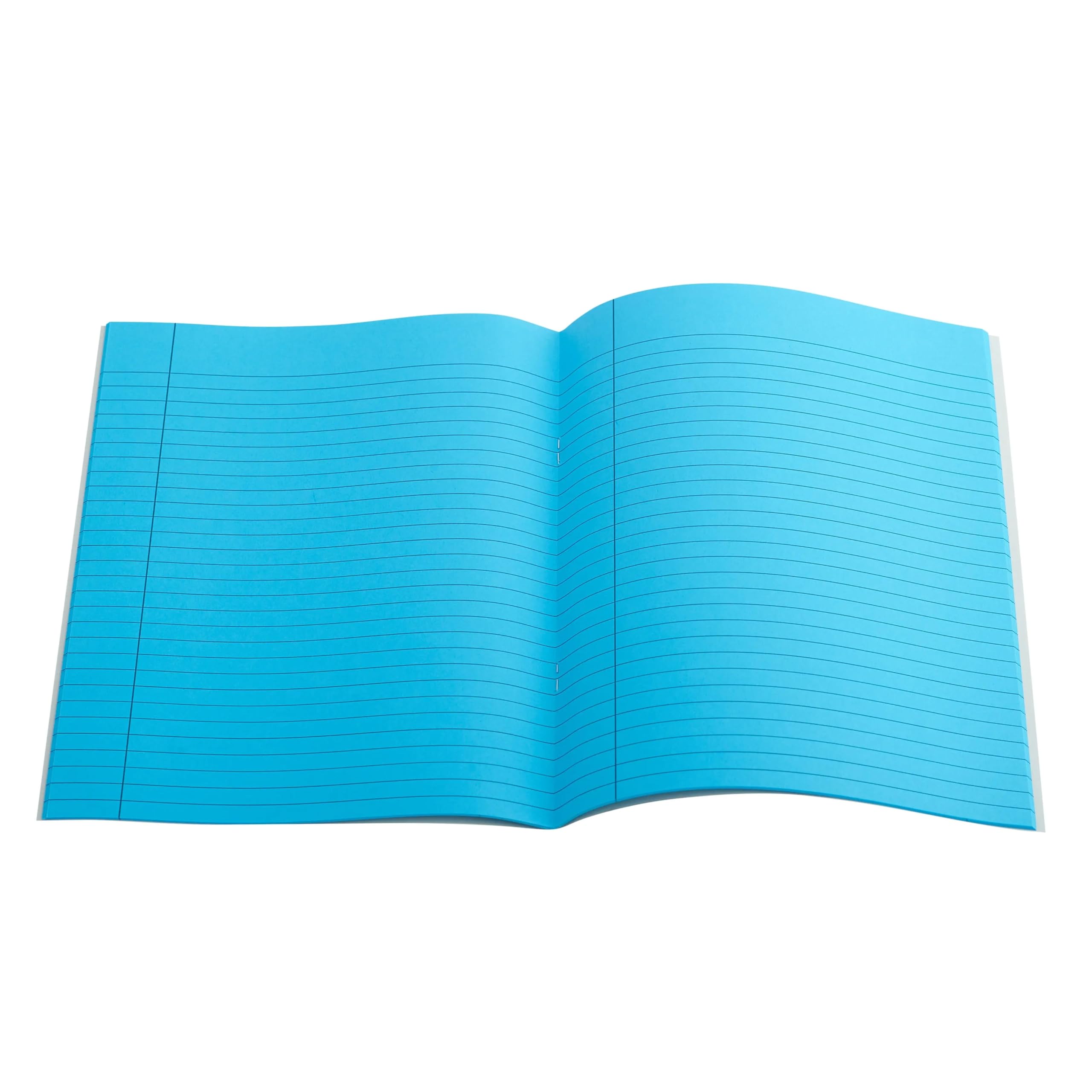 The Dyslexia Shop 9" x 7" - 7mm Lined Tinted Paper - Exercise Book (Grey Cover) Single Book/Orange - Image 5