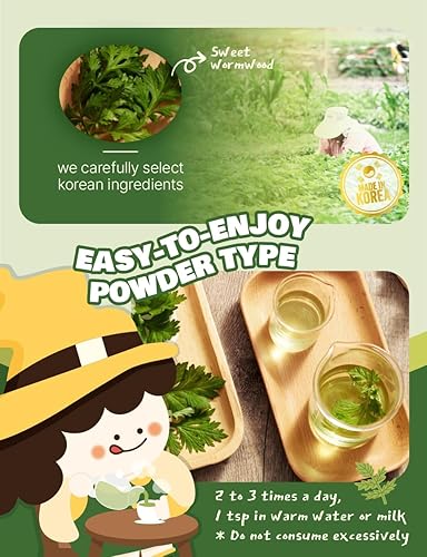 Miniatura 5 de NICE WITCH'S Polvo de ajenjo dulce coreano 100% puro, 6.00 oz 6 onzas, Artemisia Annua, natural,