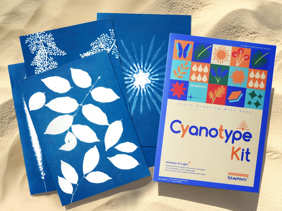 Cyanotype Kit: Create Stunning Sun Prints - Beginner Friendly -9