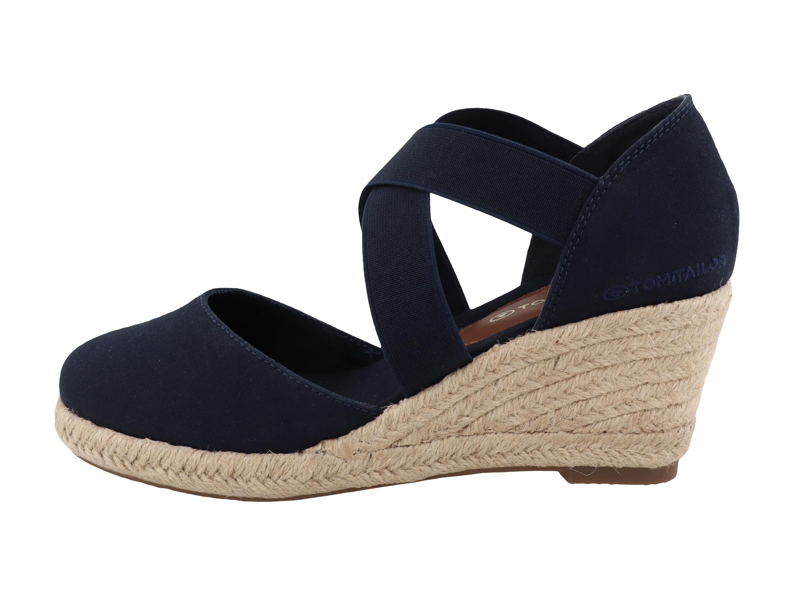 TOM TAILOR Women's 5390090020 Wedge Sandals, Navy, 40 EU, navy, 8 UK