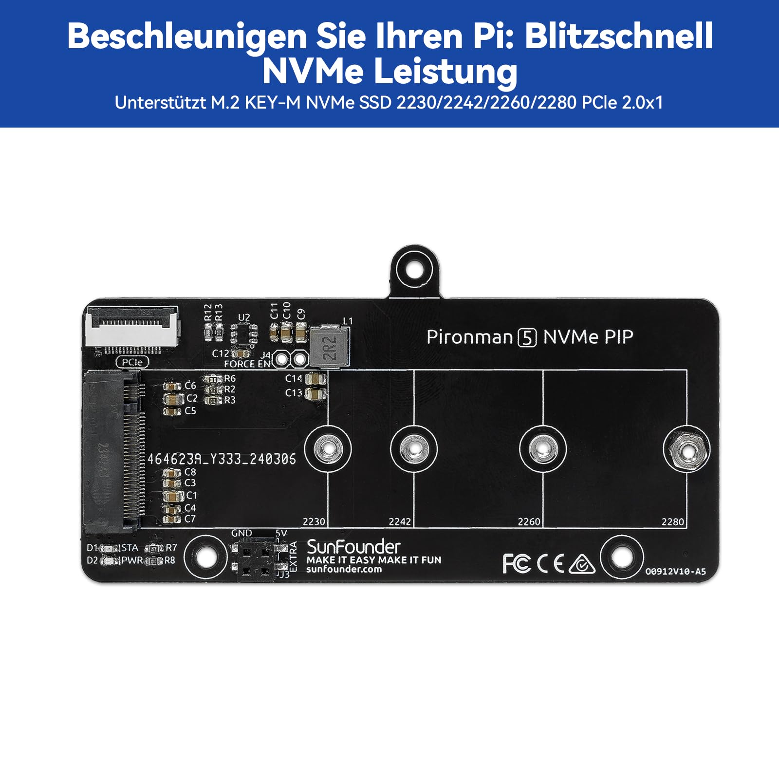 Pironman 5 NVMe M.2 SSD PCIe 2.0/3.0 Mini-PC-Gehäuse für Raspberry Pi 5 Hailo-8L, OpenClaw KI-Agent, Tower-Kühler + Dual-RGB-Lüfter, 0,96" OLED-Modul, Safe Shutdown, HDMI, RGB-Effekt