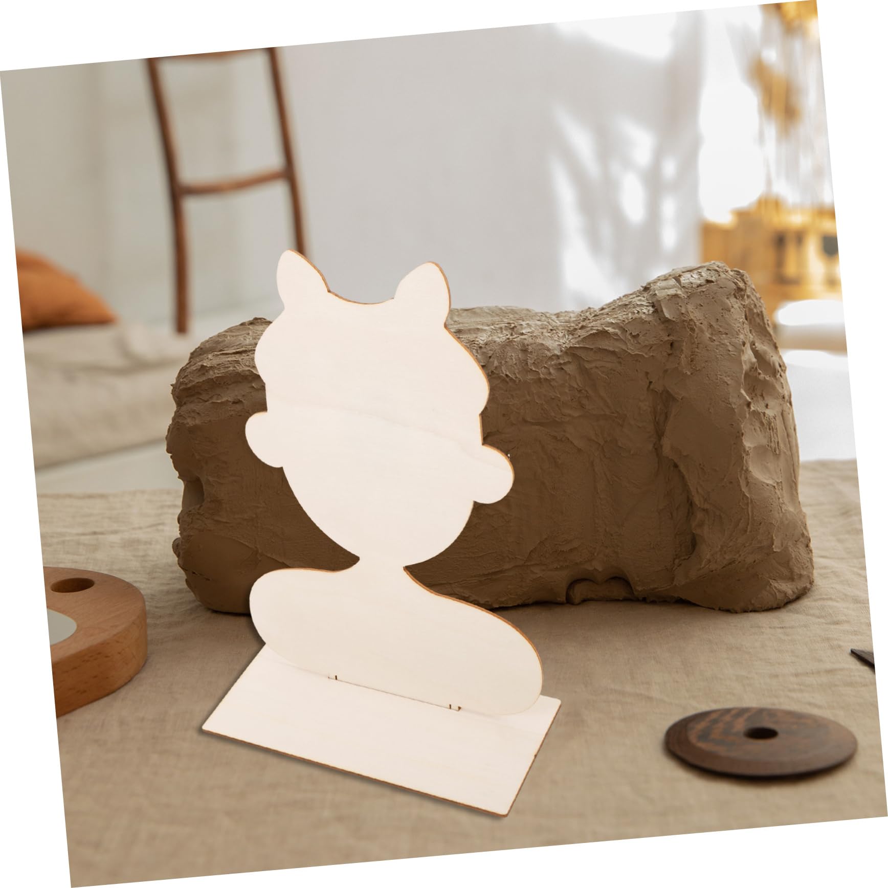 SEWACC Portrait Shaped Pottery Art Board Clay Crafting Board for DIY Projects