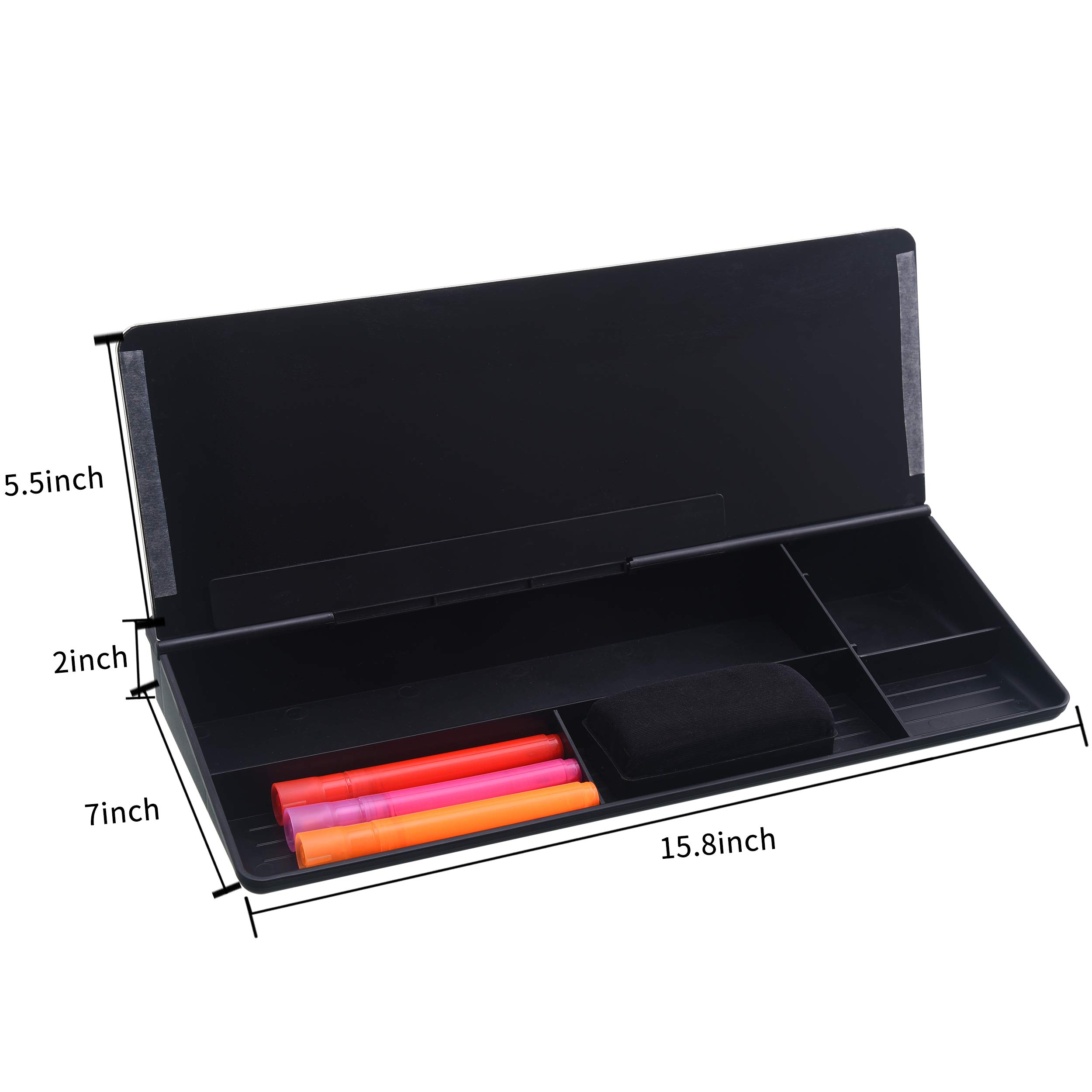 Buy SUNGIFT Glass Desktop Whiteboard DryErase Board, Computer Keyboard Stand Pad, Glass