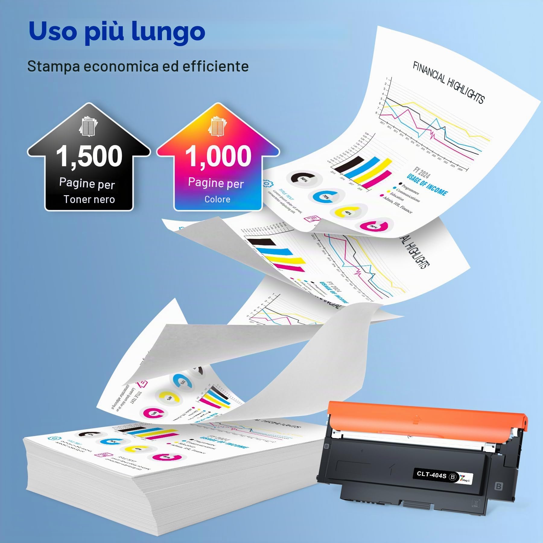 7Magic Toner Cartuccia Compatibile per Samsung CLT-P404C CLT-K404S CLT-Y404 | Compatibile per Toner Samsung Xpress C430W C480FW C480W SL C480 C430 C48X C43X C480FN