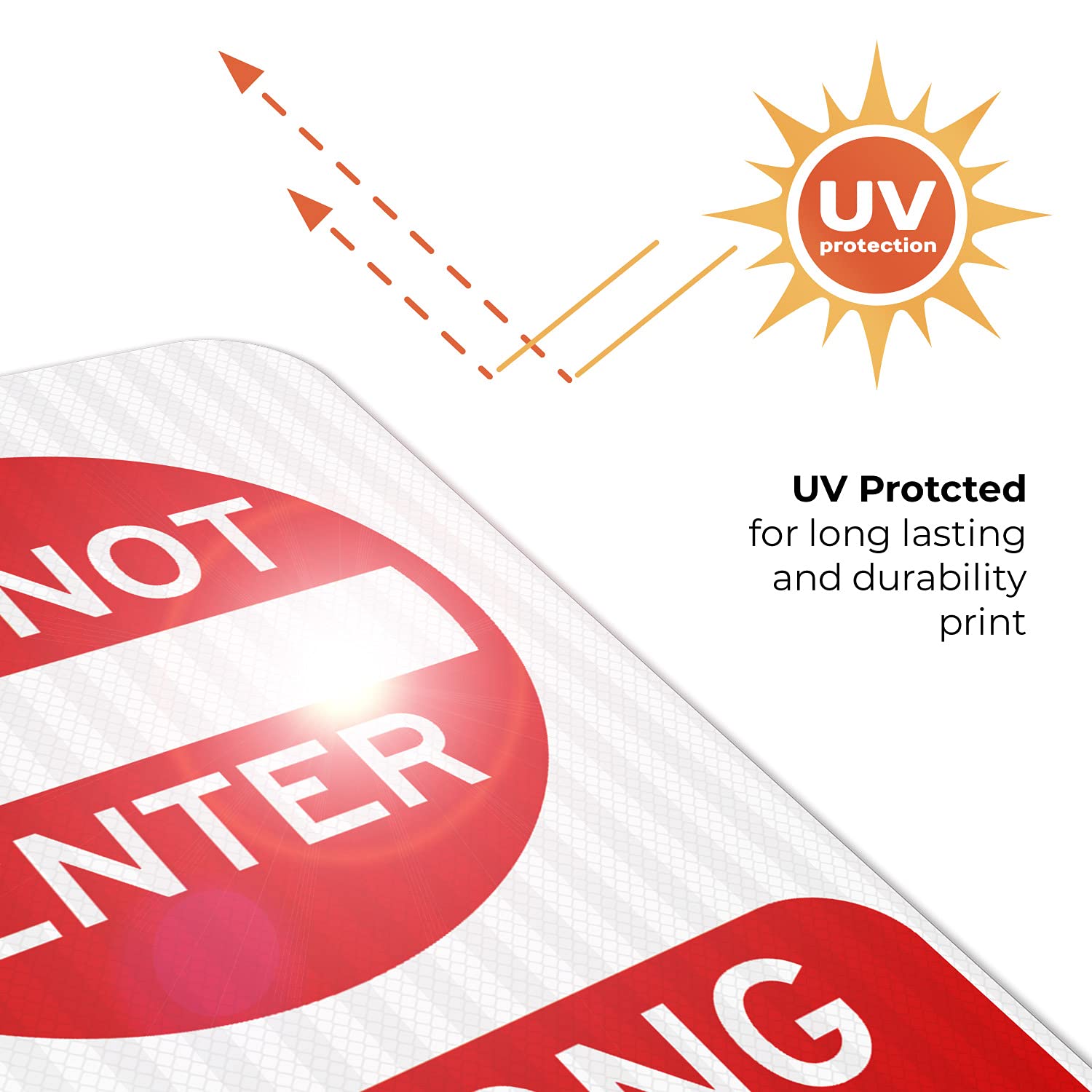 Do Not Enter Wrong Way Sign, 12x18 Inches, 3M EGP Reflective .063 Aluminum, Fade Resistant, Made in USA