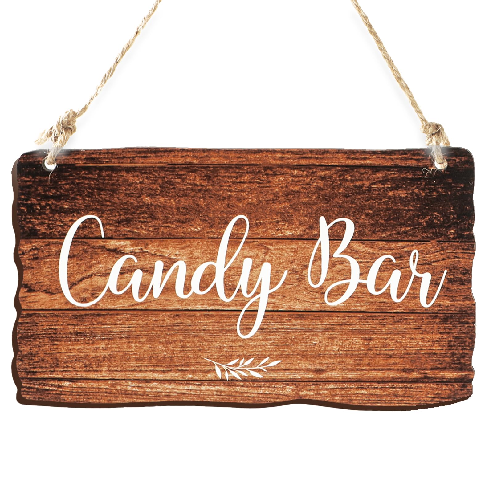 Candy Bar Cartel de Madera para Colgar Boda Bautizo Laminas Decorativas de Pared Fiesta Cumpleaños
