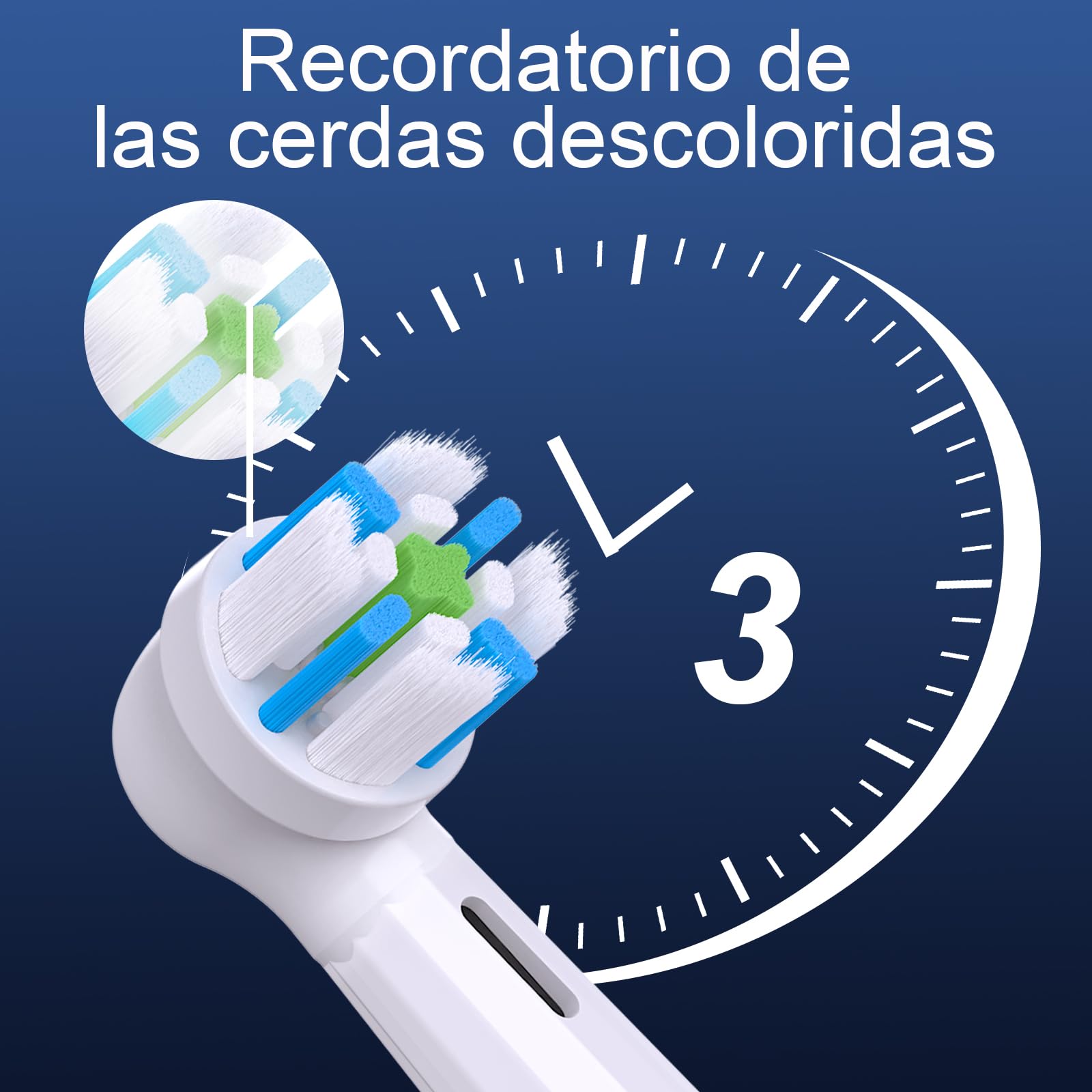 Recambio Cepillos Compatible con Oral B IO Cepillos Eléctrico, Cabezales Compatible con Oral B IO 2/3/4/5/6/7/8/9/10 Cuida tus Dientes y Encías (8 Negro/Blanco)