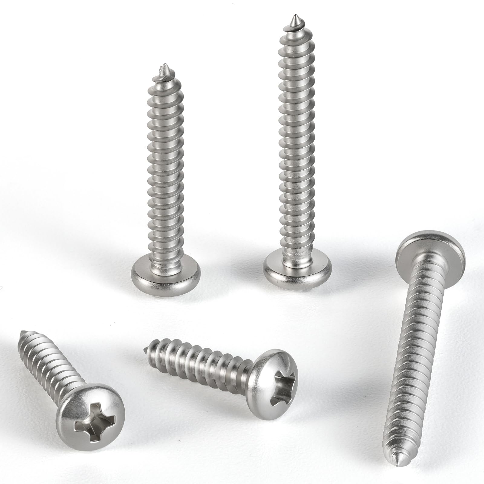 Stainless Steel Wood Screws - 120 Pack #10 x 1 -4