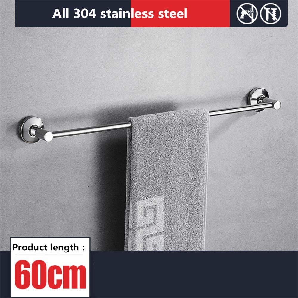 Portasciugamani Senza Foratura, Autoadesivo, In Acciaio Inox 304 Da Parete Per Bagno E Cucina Doppia Barra 30 Cm 78457360