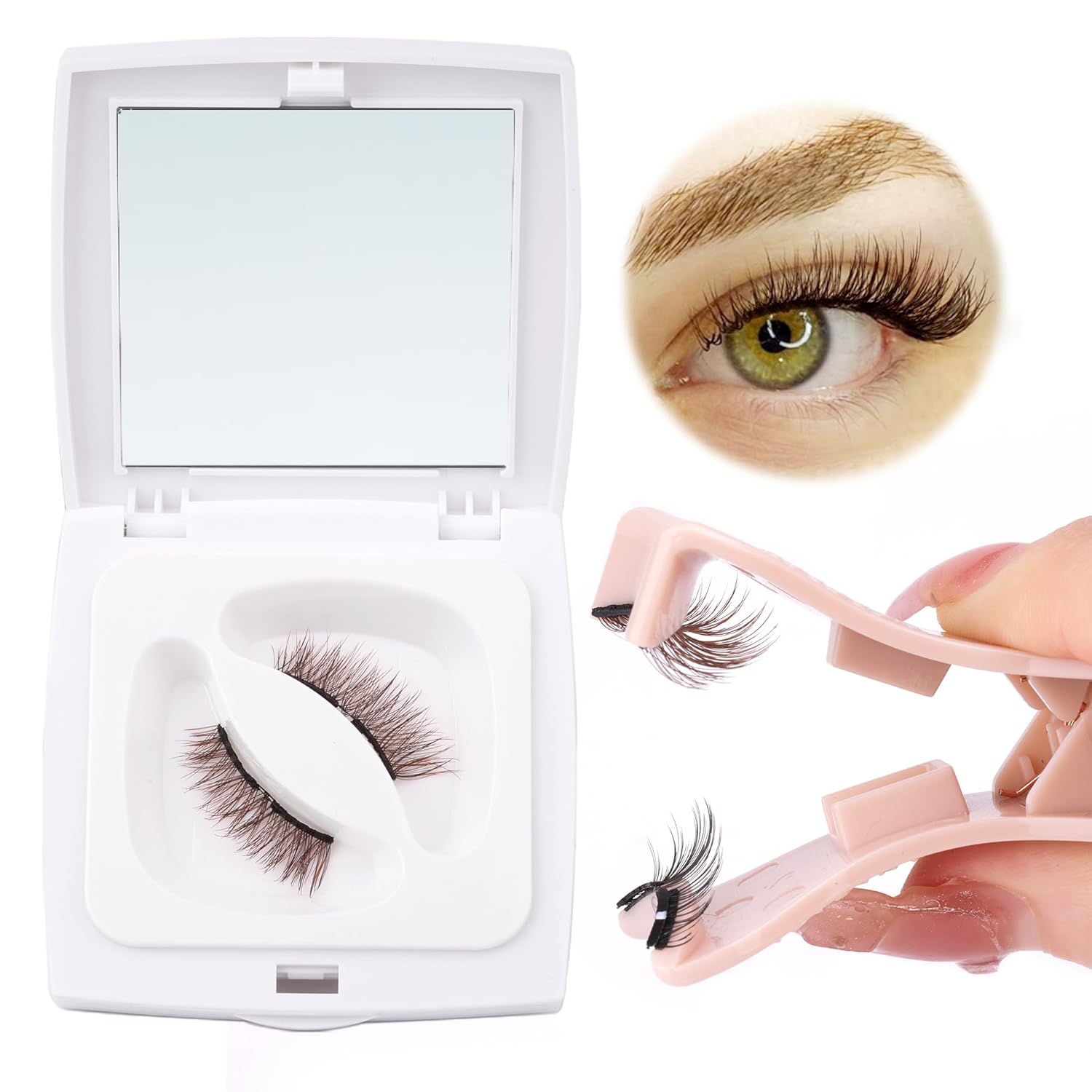 ALICE Eyelashes Kit, Natural Brown Soft