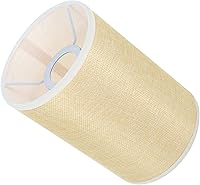 Vista 9 de Pantalla moderna de lino, pantalla de lámpara de barril de hámster, pantalla para lámpara de pie, lámpara de mesa, bombilla de jaula de protección