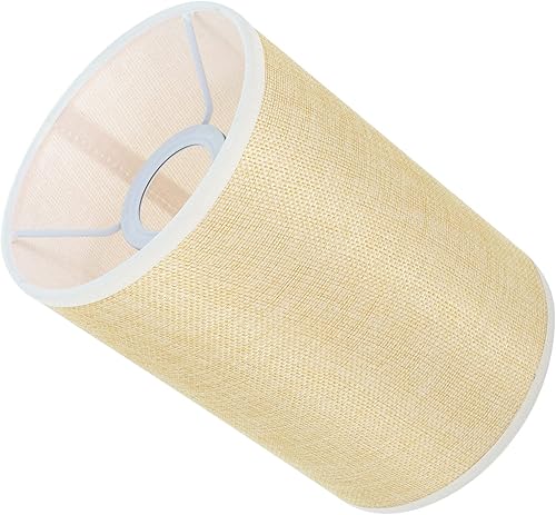 Miniatura 9 de Pantalla moderna de lino, pantalla de lámpara de barril de hámster, pantalla para lámpara de pie, lámpara de mesa, bombilla de jaula de protección,