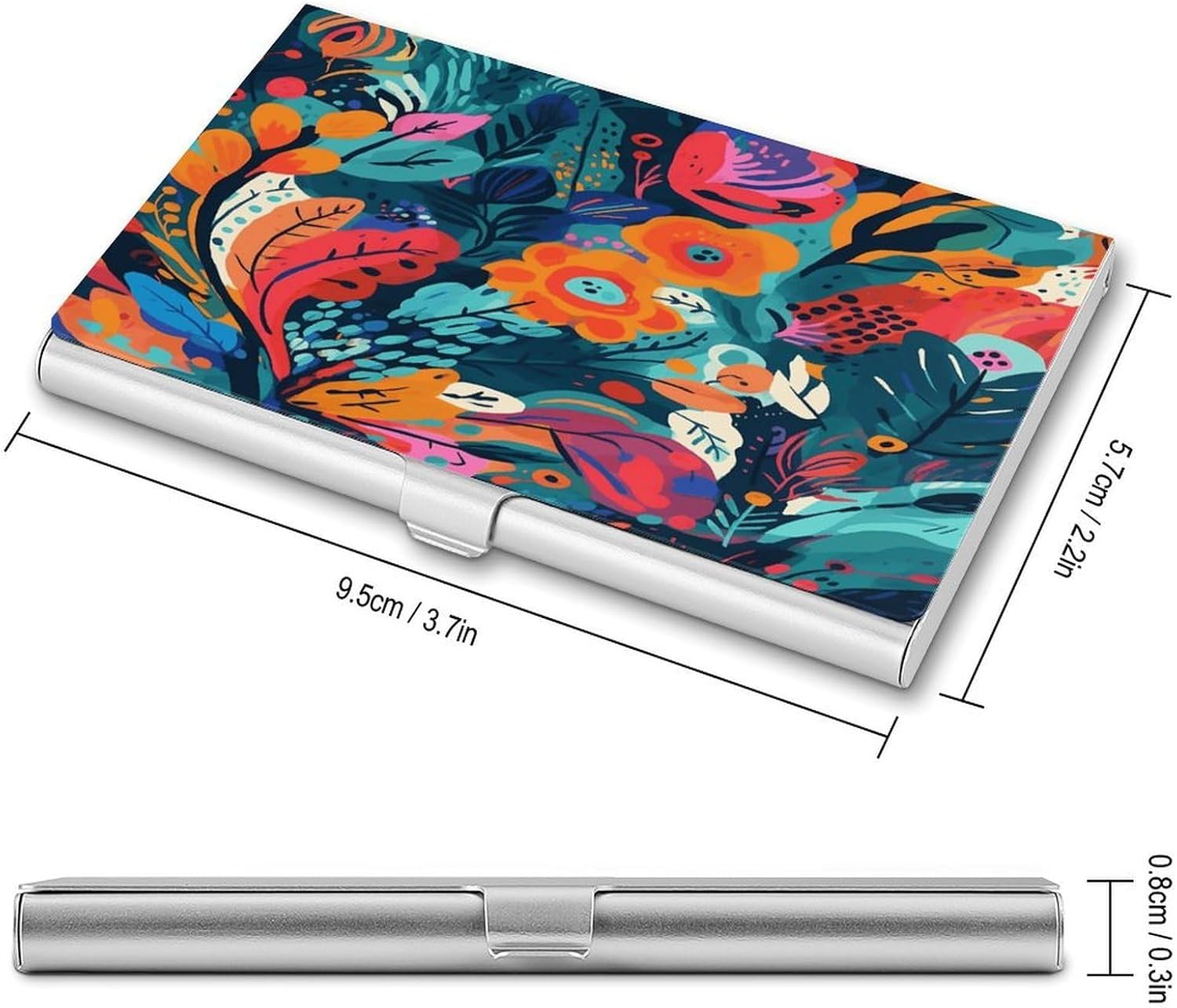 Palette Style Pattern Business Card Holder Slim Business Card Case image 2