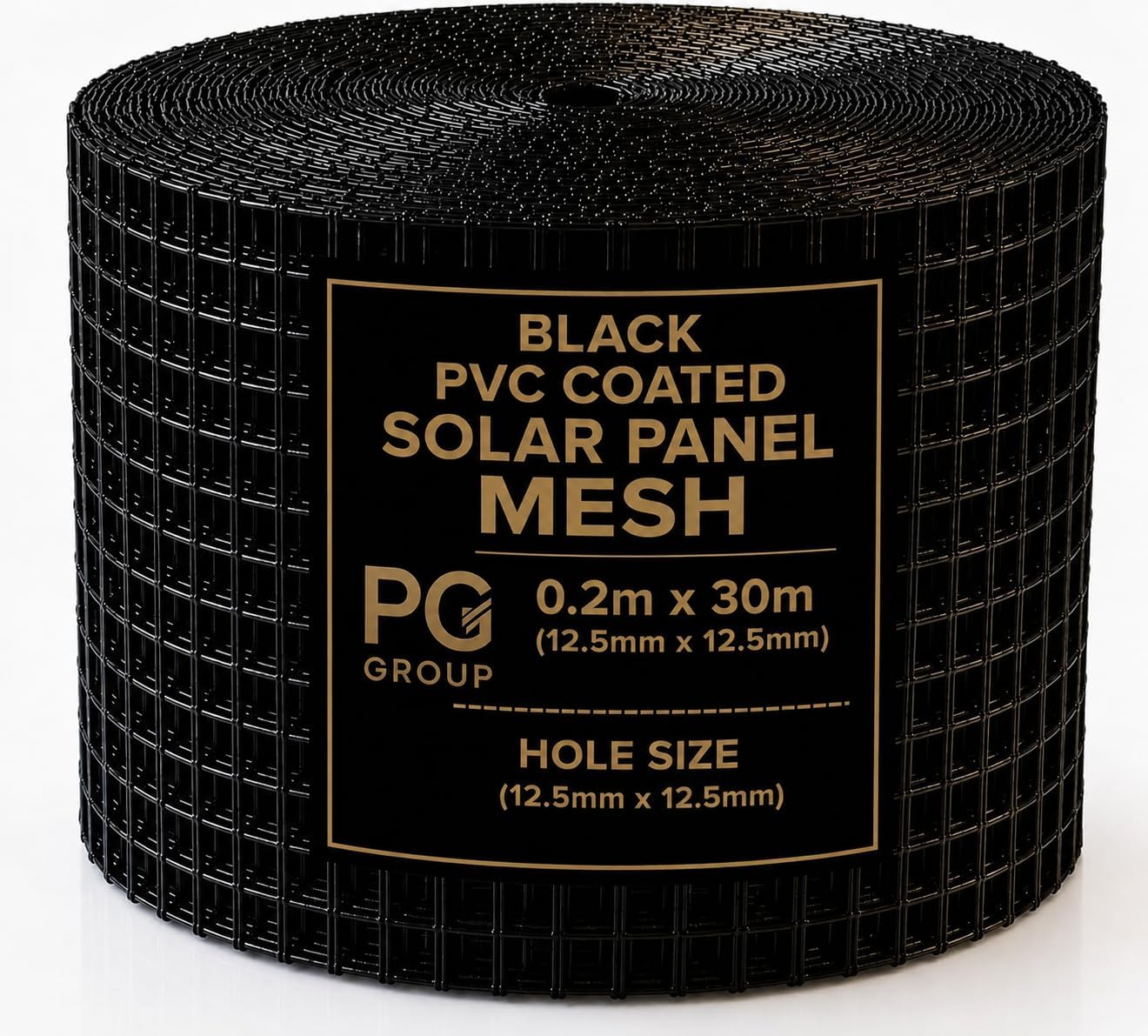 PG 30m PVC Coated Black Solar Proofing Bird Mesh To Control Prevent Protection Barrier To Stop Pigeons Nesting Under Solar Panels