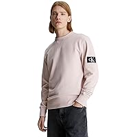 Calvin Klein Jeans Felpa Uomo Badge Crew Neck senza Cappuccio