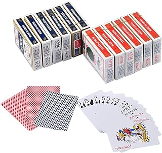 Playing Cards,12 Pack Poker Size Standard Index Decks of Cards for Texas Hold'em Blackjack Canasta Casino Cards Games(12 Pack)