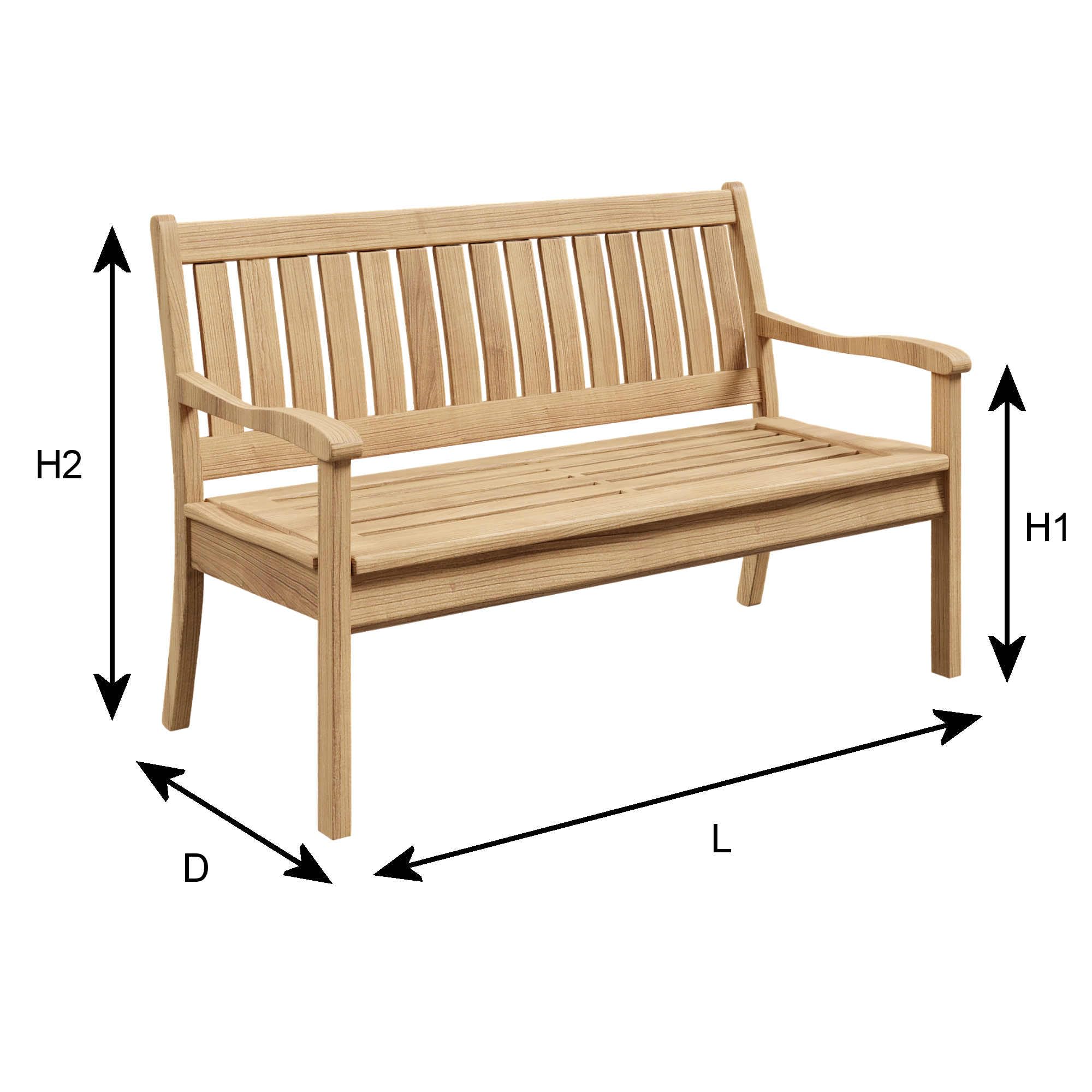 Funda para Banco de Jardín a medida, Cubierta Sofa jardin exterior Impermeable Anti UV Oxford 600D con Cremallera – Made in EU