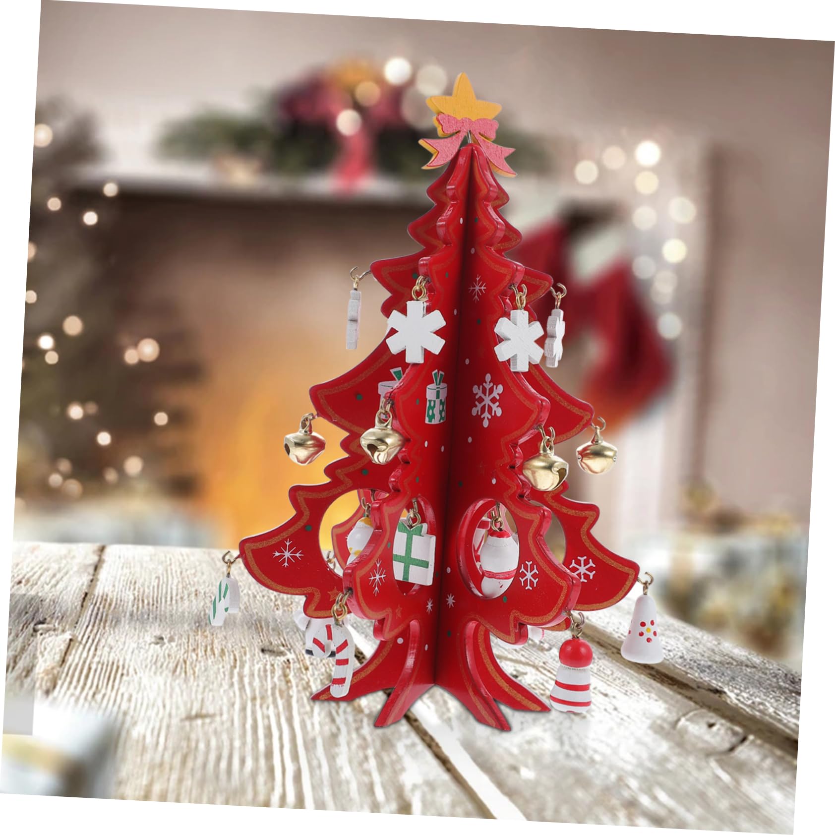 Amazon.co.jp: RORPOIR デスクトップ用ミニクリスマスツリー 装飾品