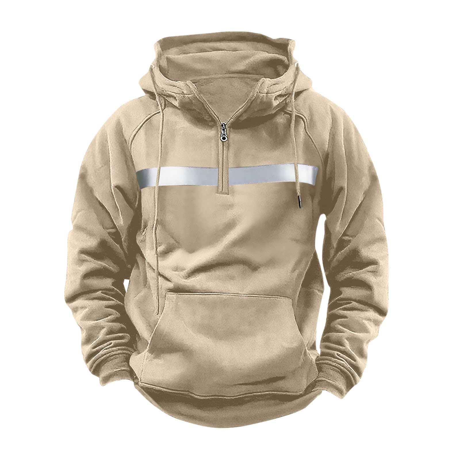 Sweatshirt mit Kapuze Herrenpullover Warm Pullover Zipper Arbeitspullover Winter Sportshirt Langarm Sweatshirts für Herren