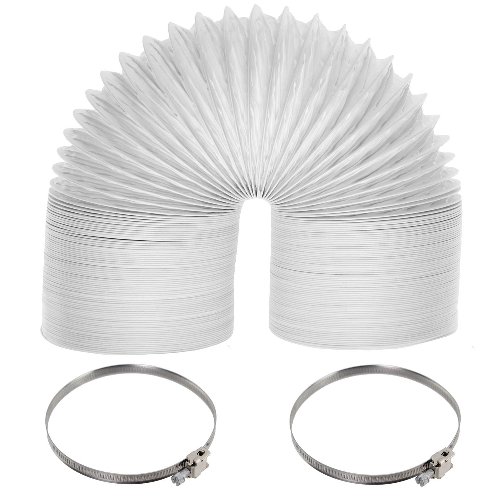 SPARES2GO Universelle Kondensator-Entlüftungsbox für Wäschetrockner + extra Langer 6 m Entlüftungsschlauch (100 mm)