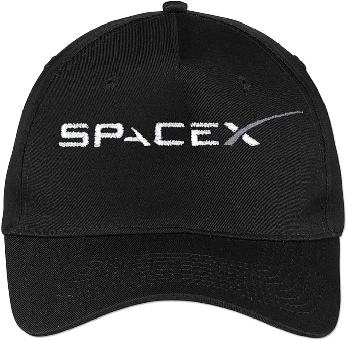 ComputerGear Elon Musk Falcon Dragon SpaceX Baseball Cap Hat Men Women Cotton, Black, One Size