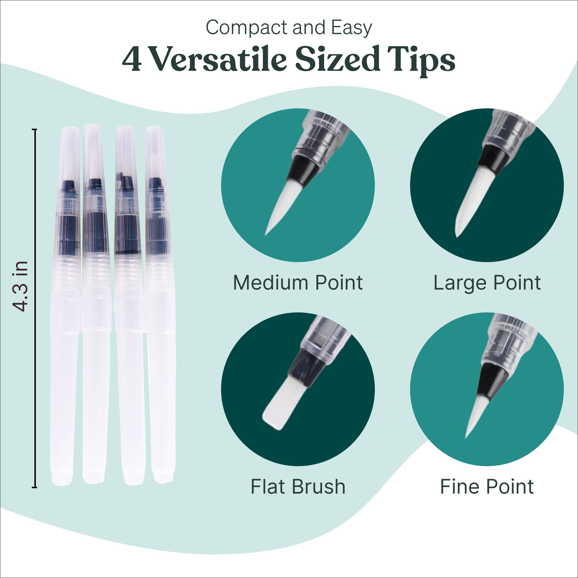Tobios Watercolor Brush Pens – Refillable Water Pens -5